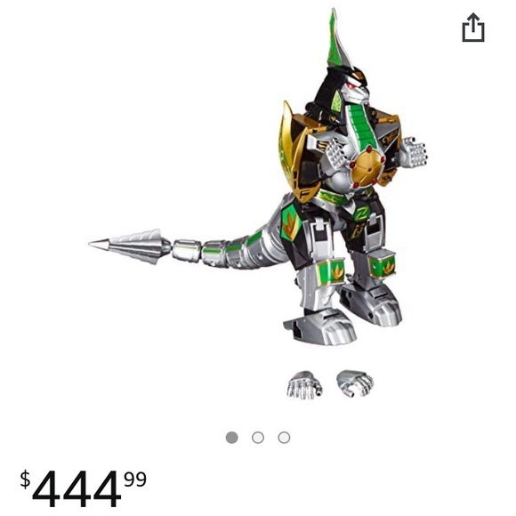 Mighty Morphin Power Rangers Legacy Green Dragonzord, Green - Picture 8 of 9